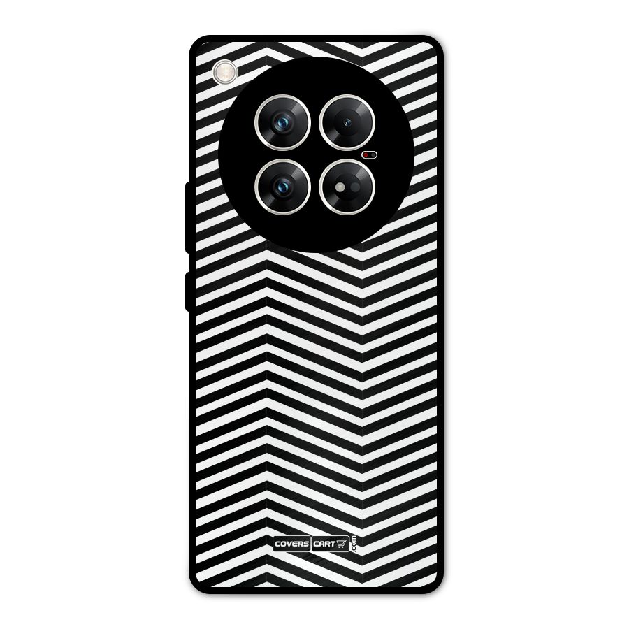 Classy Zig Zag Metal Back Case for Infinix Zero 40 5G