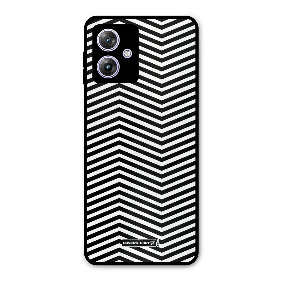 Classy Zig Zag Metal Back Case for Moto G64