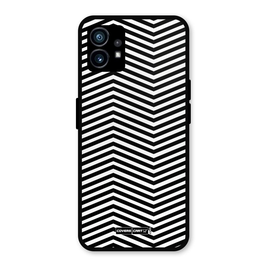 Classy Zig Zag Metal Back Case for Nothing Phone 1