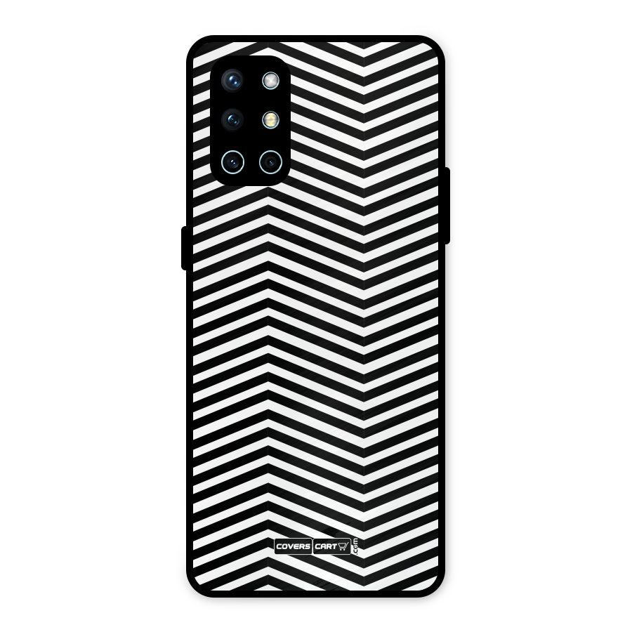 Classy Zig Zag Metal Back Case for OnePlus 9R