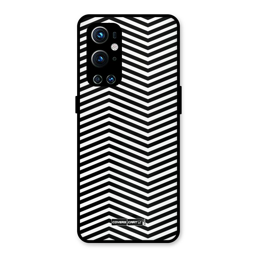 Classy Zig Zag Metal Back Case for OnePlus 9 Pro