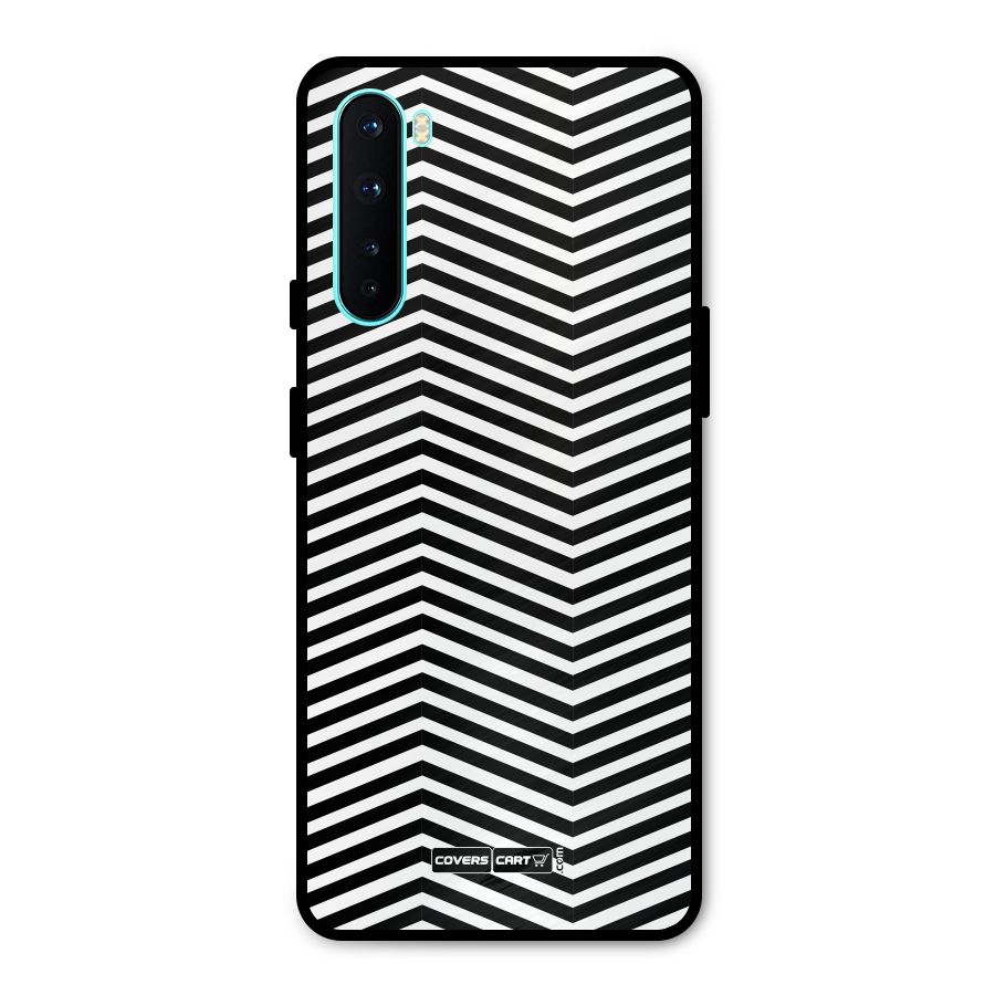 Classy Zig Zag Metal Back Case for OnePlus Nord