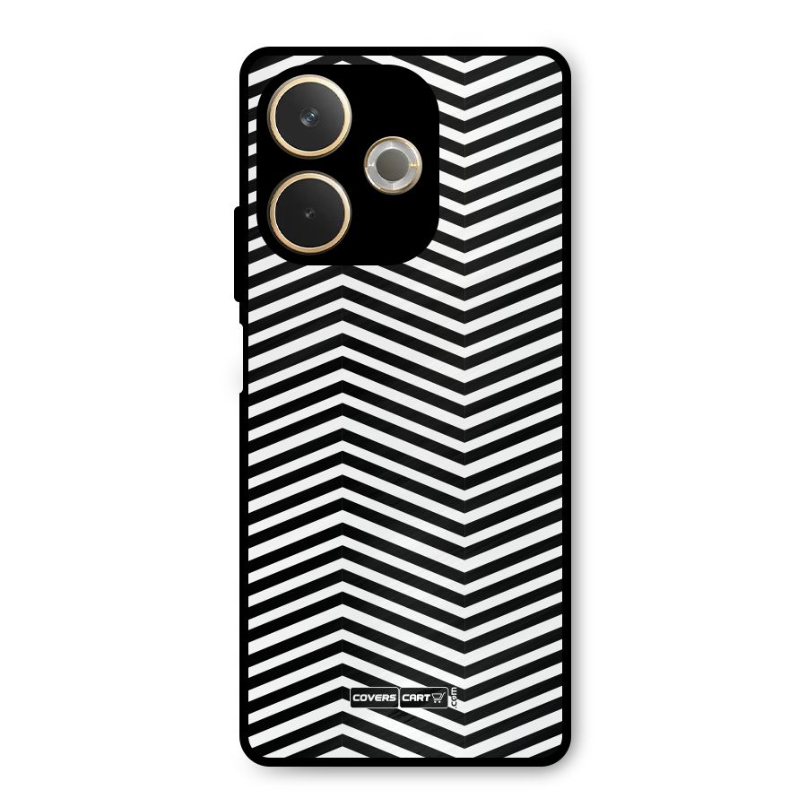 Classy Zig Zag Metal Back Case for Oppo A5 Pro