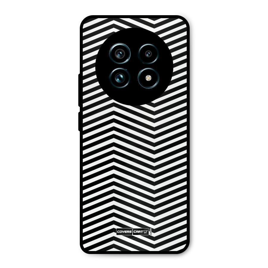 Classy Zig Zag Metal Back Case for Realme 13 Pro Plus