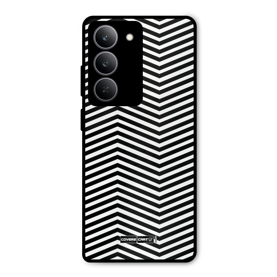 Classy Zig Zag Metal Back Case for Realme 14x