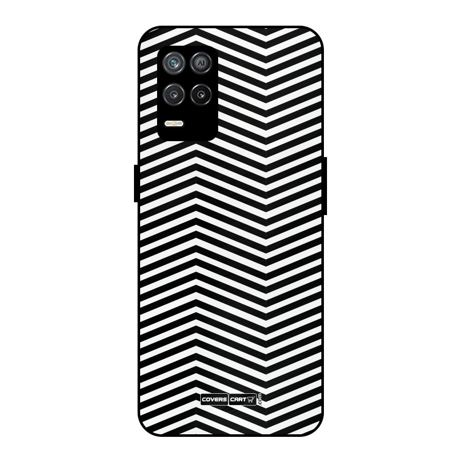 Classy Zig Zag Metal Back Case for Realme 8s 5G