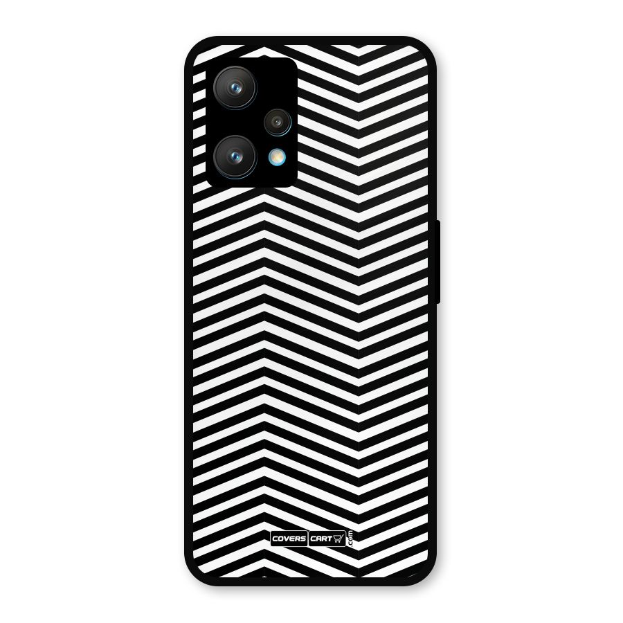 Classy Zig Zag Metal Back Case for Realme 9 Pro Plus 5G