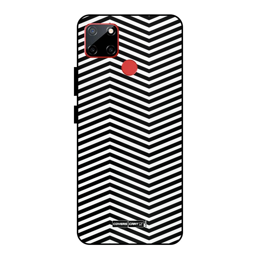 Classy Zig Zag Metal Back Case for Realme C12