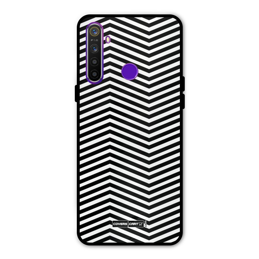 Classy Zig Zag Metal Back Case for Realme Narzo 10