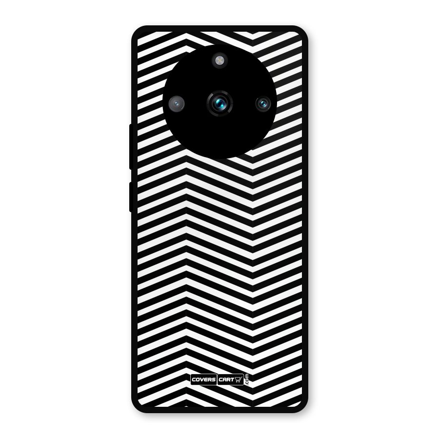 Classy Zig Zag Metal Back Case for Realme Narzo 60 Pro