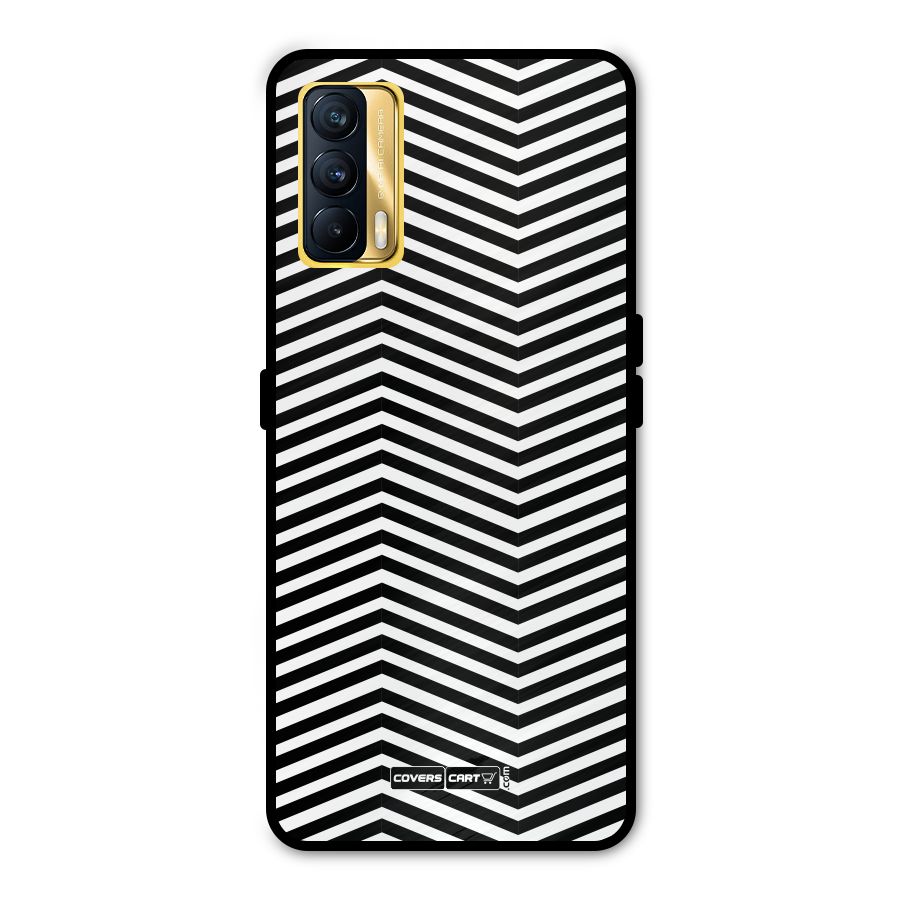 Classy Zig Zag Metal Back Case for Realme X7