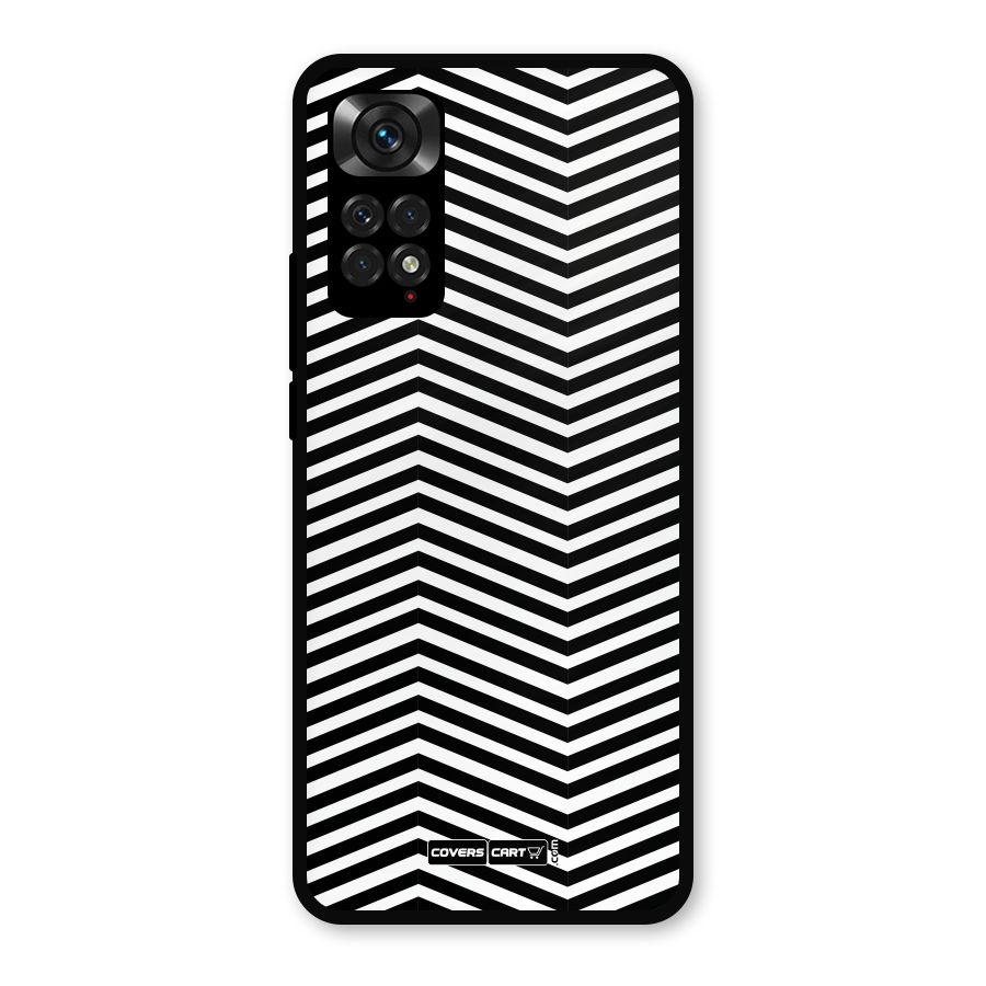 Classy Zig Zag Metal Back Case for Redmi Note 11s