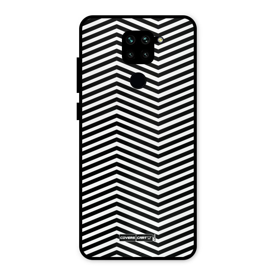 Classy Zig Zag Metal Back Case for Redmi Note 9
