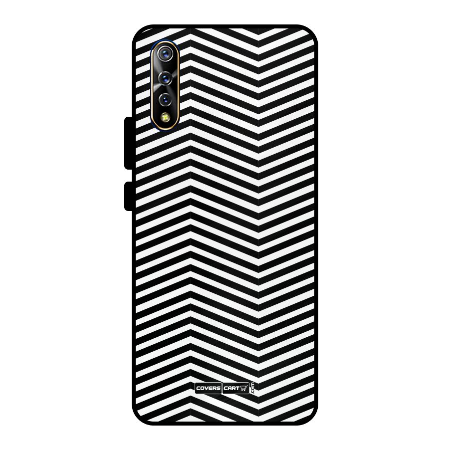 Classy Zig Zag Metal Back Case for Vivo S1