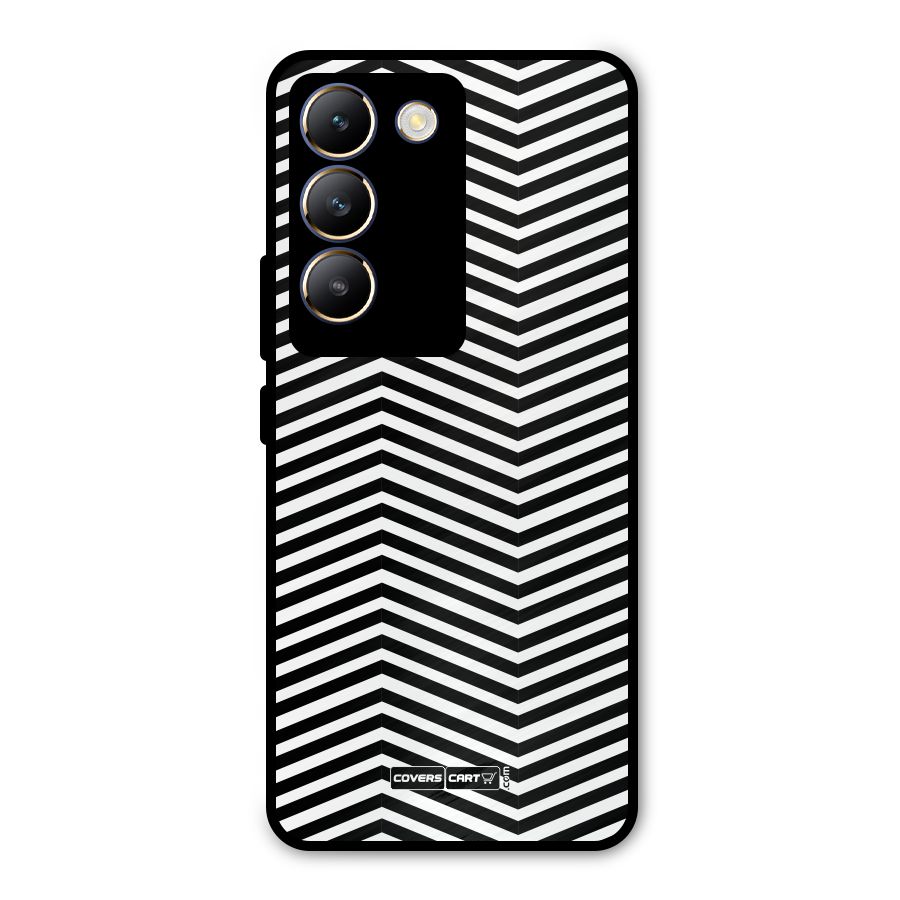 Classy Zig Zag Metal Back Case for Vivo T3 5G