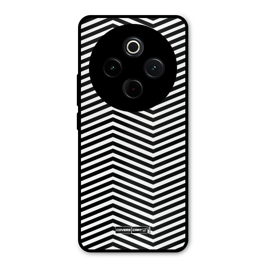 Classy Zig Zag Metal Back Case for Vivo T4