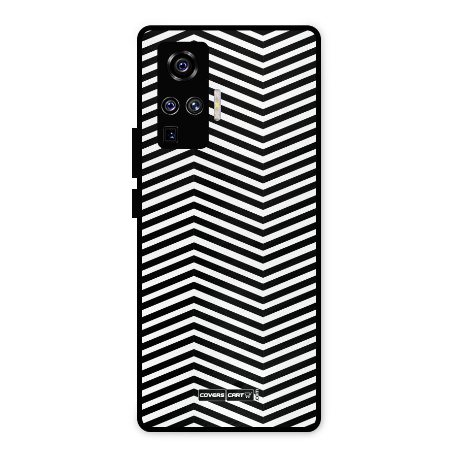 Classy Zig Zag Metal Back Case for Vivo X50 Pro