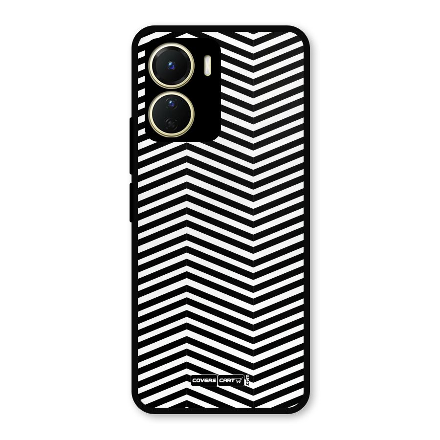 Classy Zig Zag Metal Back Case for Vivo Y16