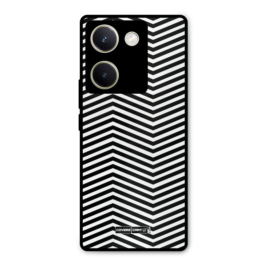 Classy Zig Zag Metal Back Case for Vivo Y200 Pro