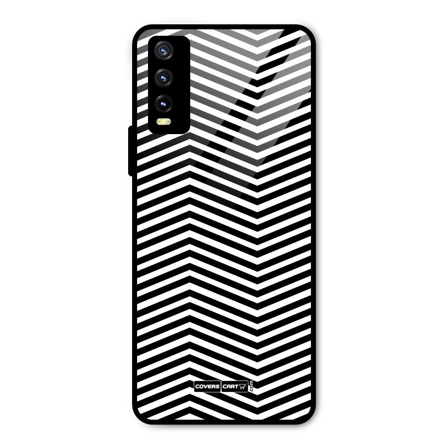 Classy Zig Zag Metal Back Case for Vivo Y20g