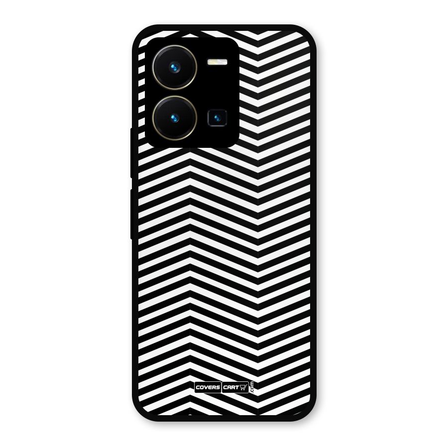 Classy Zig Zag Metal Back Case for Vivo Y35
