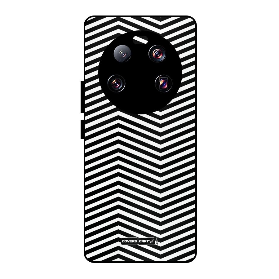 Classy Zig Zag Metal Back Case for Xiaomi 13 Ultra