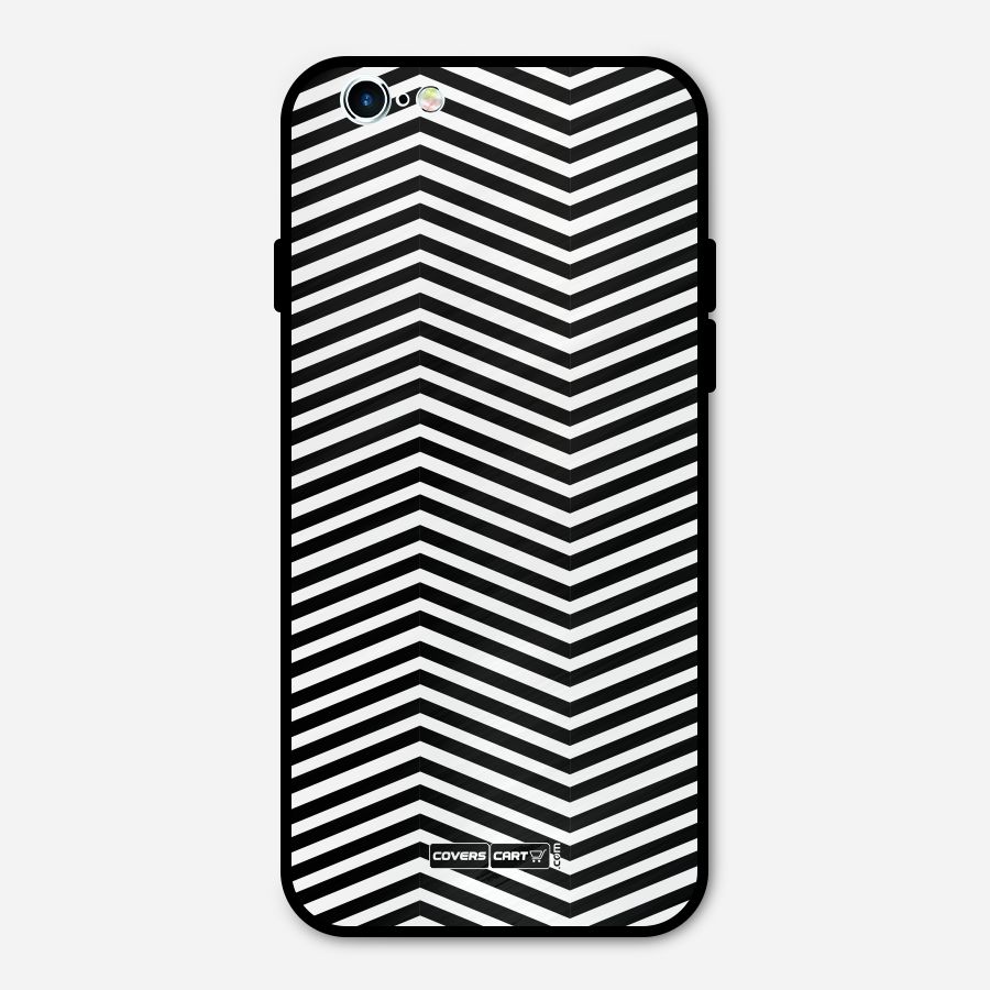 Classy Zig Zag Metal Back Case for iPhone 6 6s