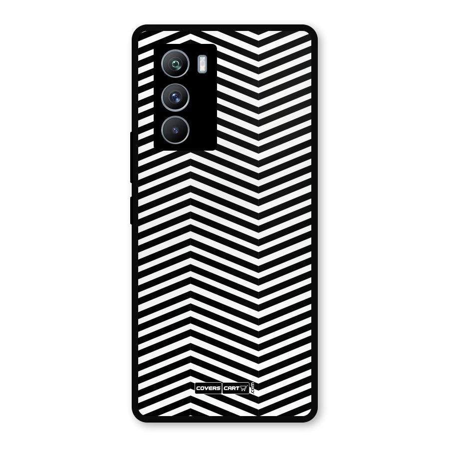 Classy Zig Zag Metal Back Case for iQOO 9 SE