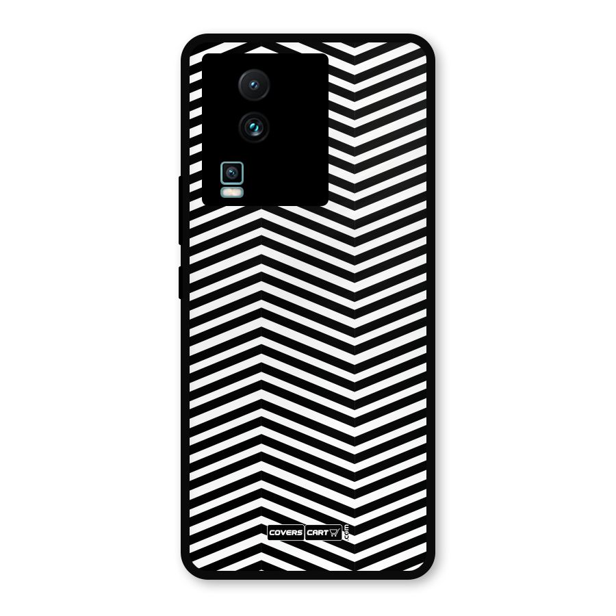 Classy Zig Zag Metal Back Case for iQOO Neo 7