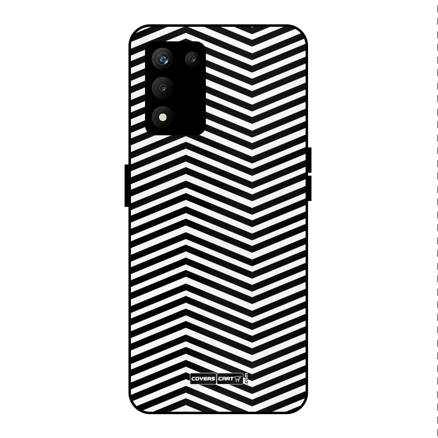 Classy Zig Zag Metal Back Case for realme 9 5G SE