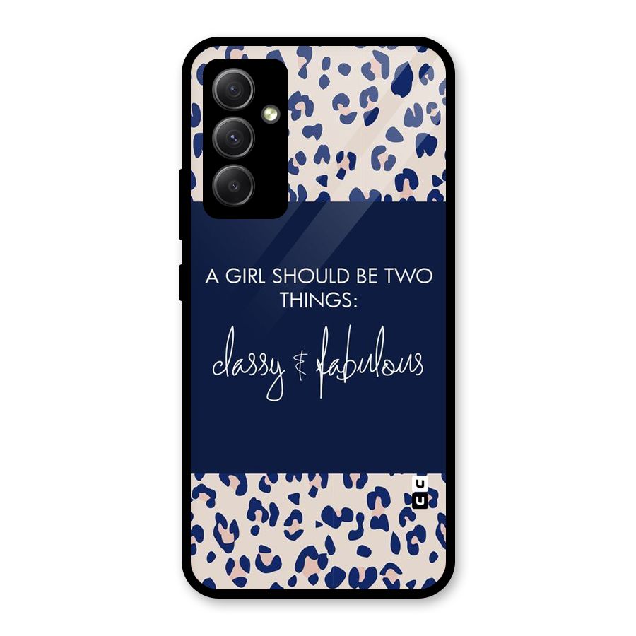 Classy and Fabulous Glass Back Case for Galaxy A34