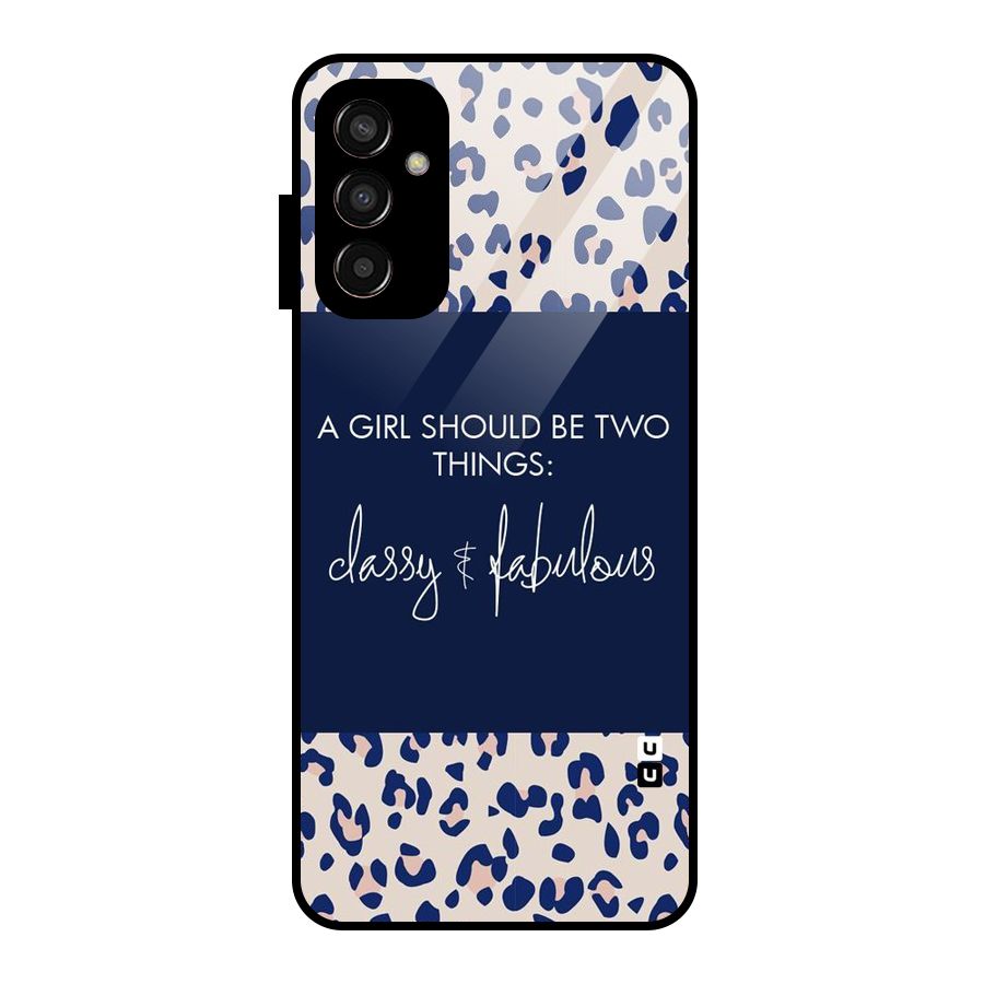 Classy and Fabulous Glass Back Case for Galaxy F13