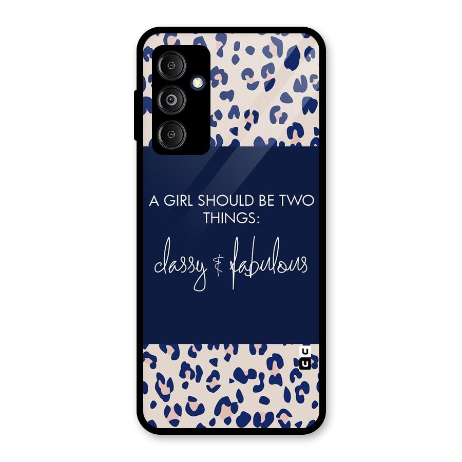 Classy and Fabulous Glass Back Case for Galaxy M14 5G
