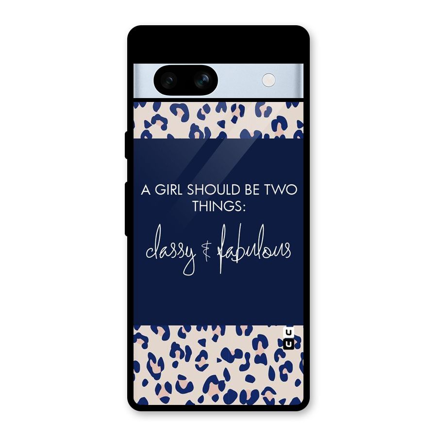 Classy and Fabulous Glass Back Case for Google Pixel 7a