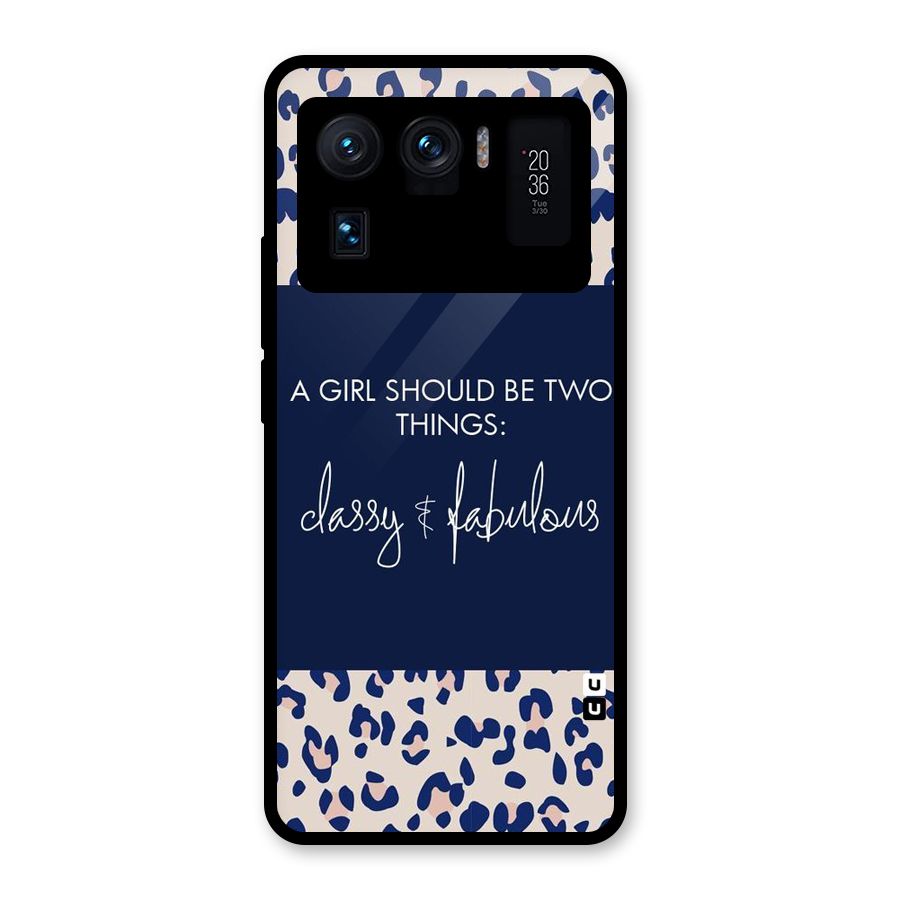 Classy and Fabulous Glass Back Case for Mi 11 Ultra