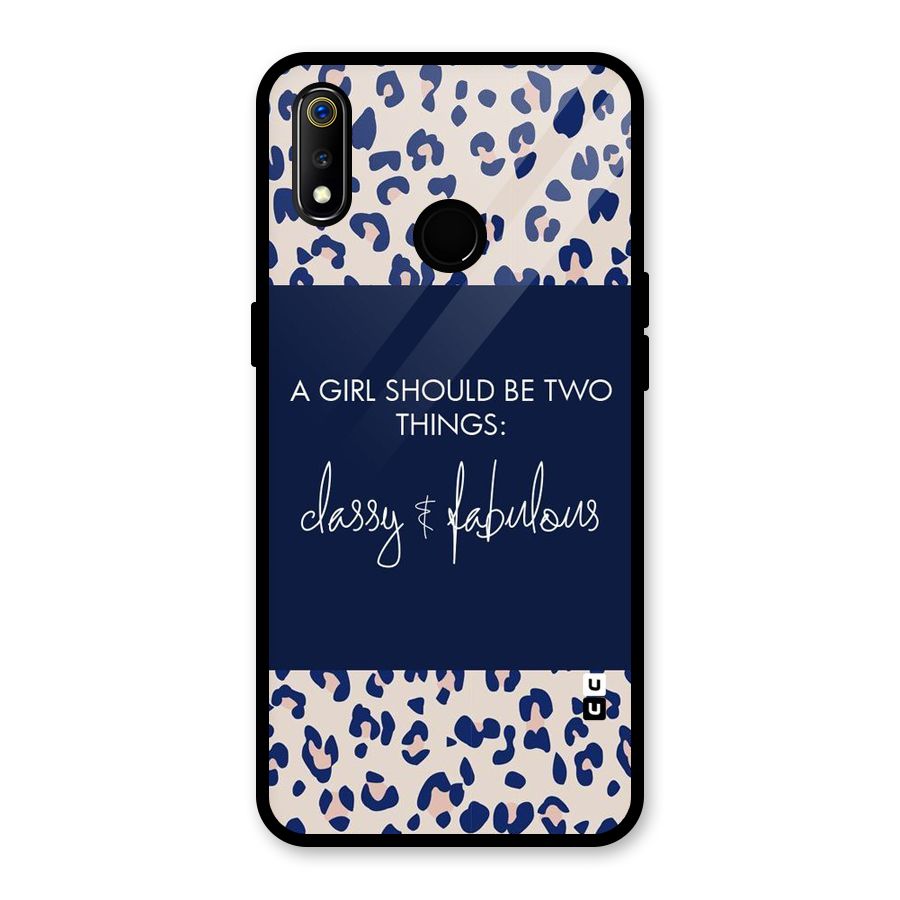 Classy and Fabulous Glass Back Case for Realme 3