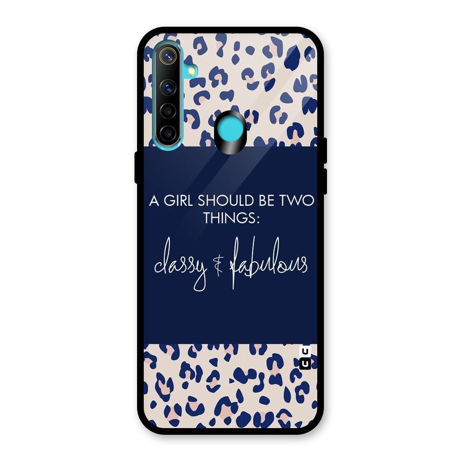 Classy and Fabulous Glass Back Case for Realme 5i