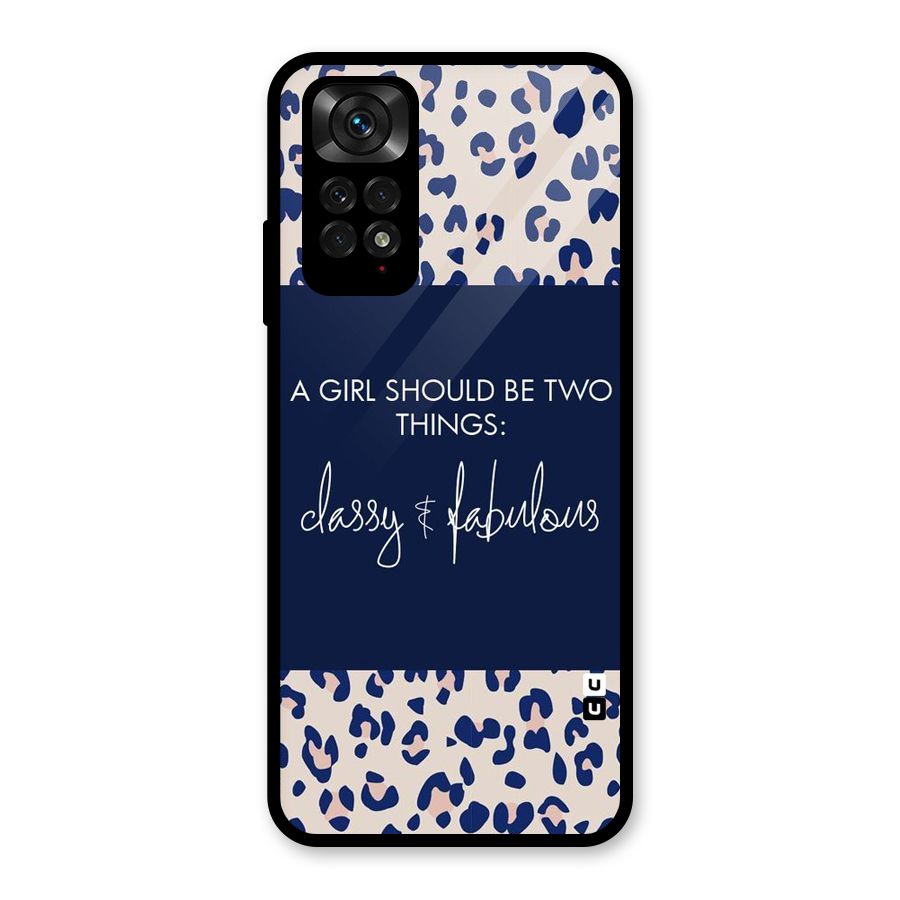 Classy and Fabulous Glass Back Case for Redmi Note 11S