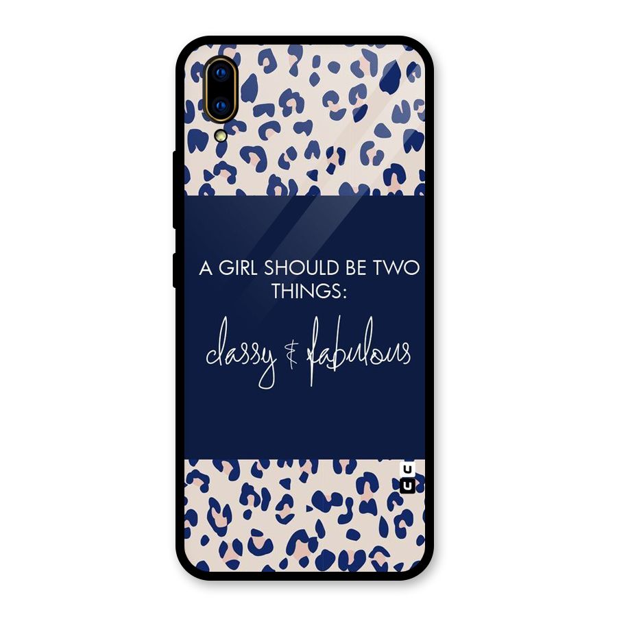 Classy and Fabulous Glass Back Case for Vivo V11 Pro