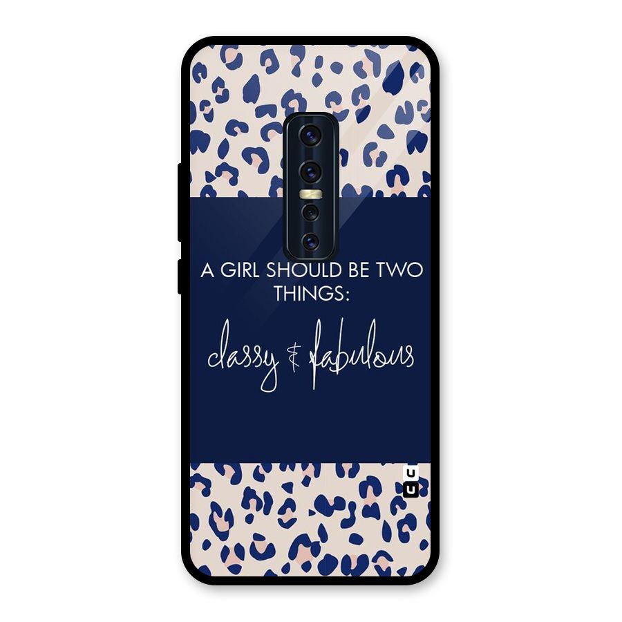 Classy and Fabulous Glass Back Case for Vivo V17 Pro