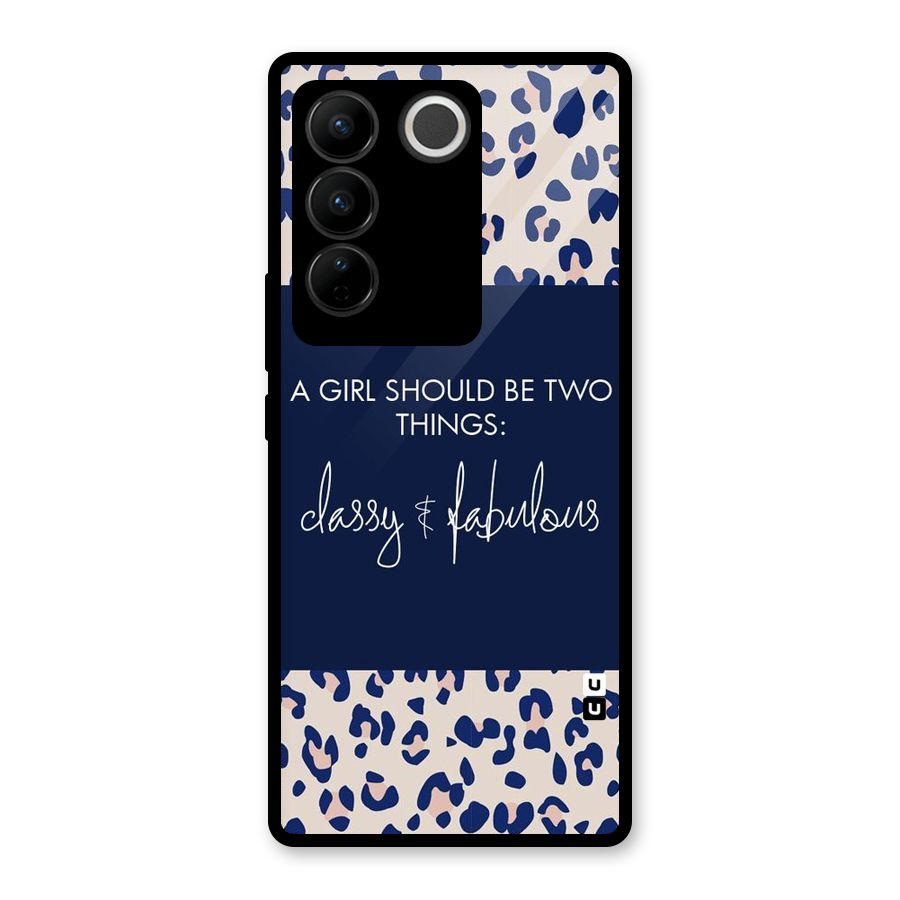 Classy and Fabulous Glass Back Case for Vivo V27 Pro