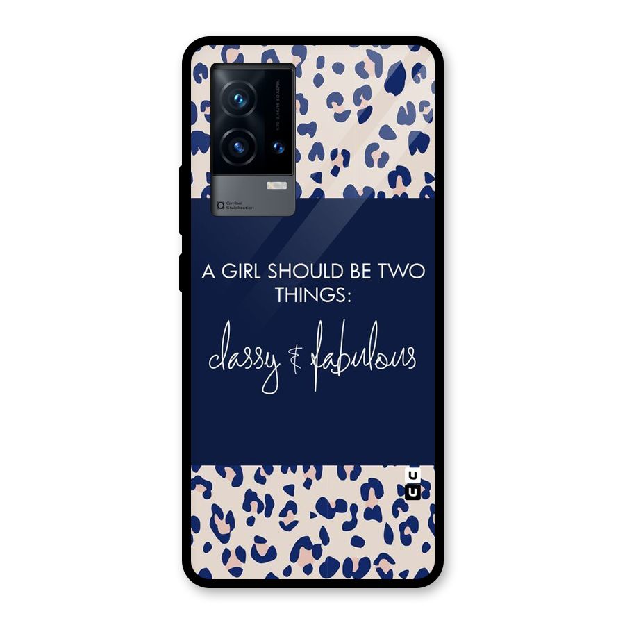 Classy and Fabulous Glass Back Case for iQOO 9 5G