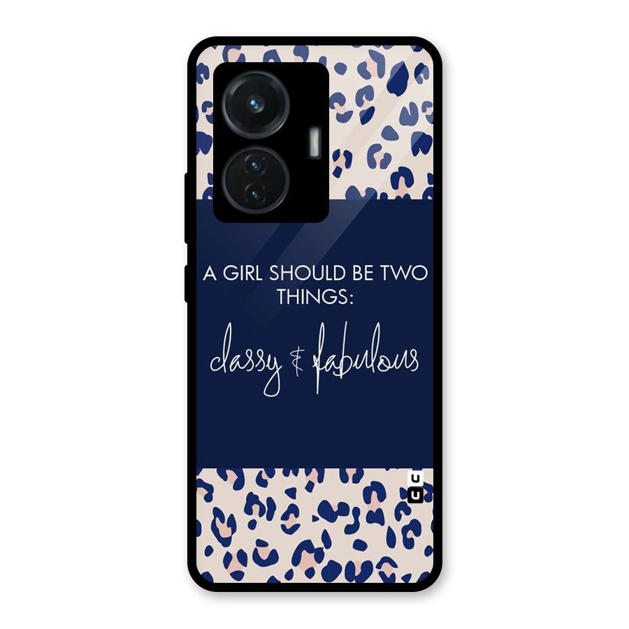 Classy and Fabulous Glass Back Case for iQOO Z6 44W
