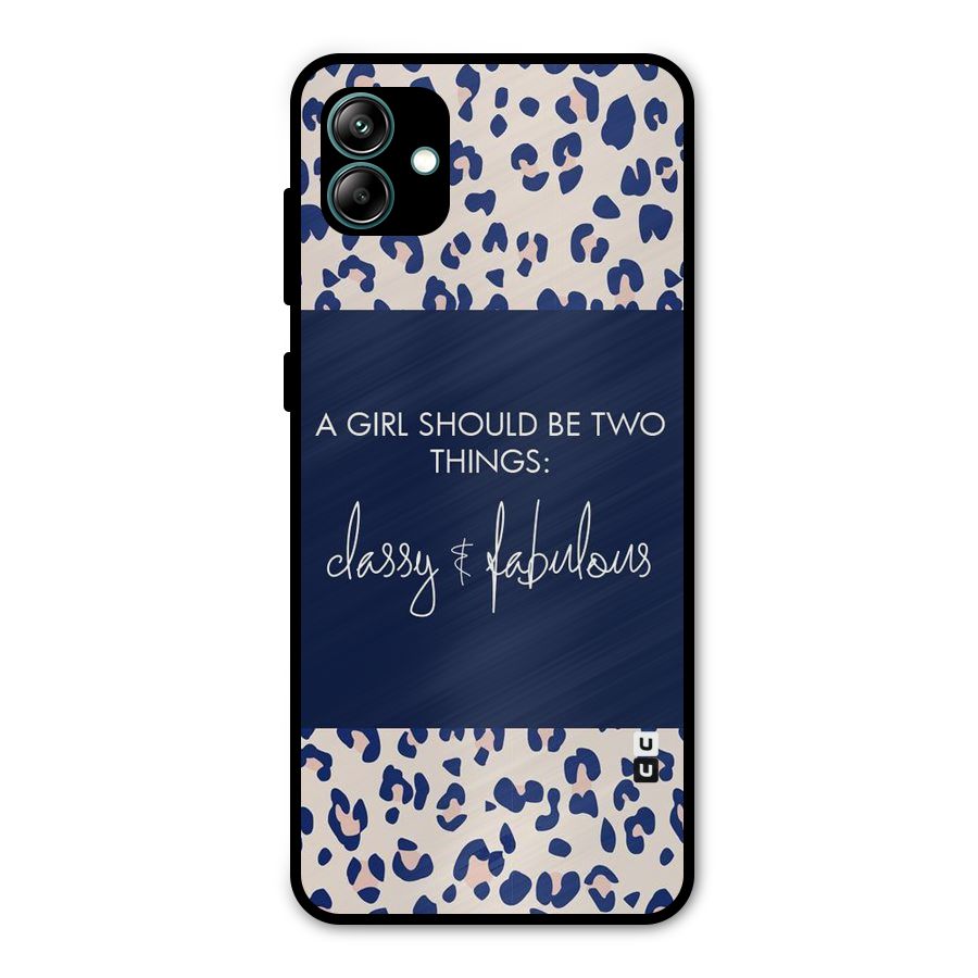 Classy and Fabulous Metal Back Case for Galaxy A04
