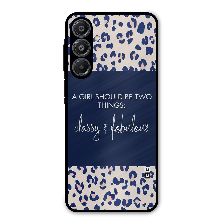 Classy and Fabulous Metal Back Case for Galaxy A16 5G