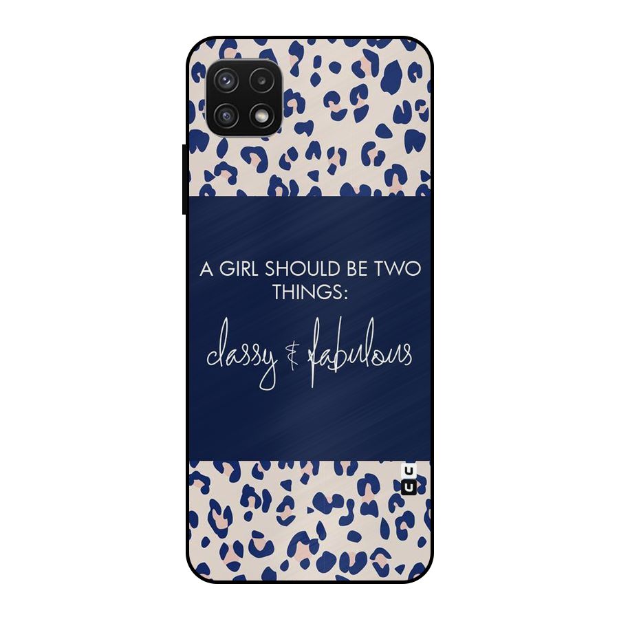 Classy and Fabulous Metal Back Case for Galaxy A22 5G