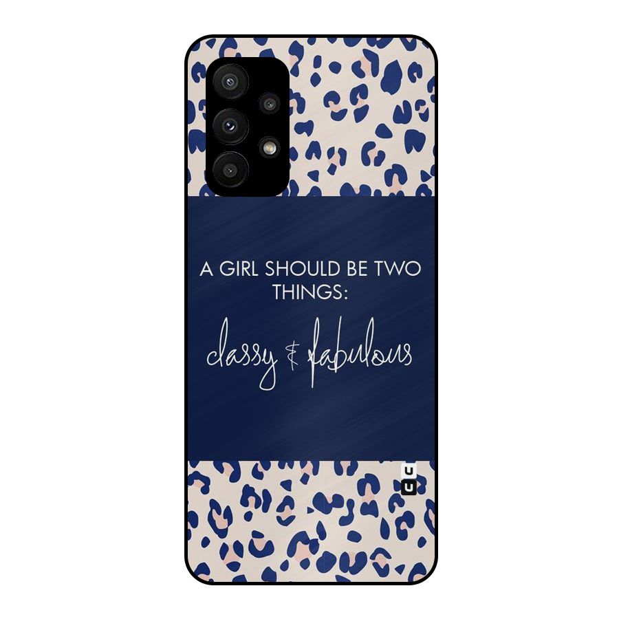 Classy and Fabulous Metal Back Case for Galaxy A23