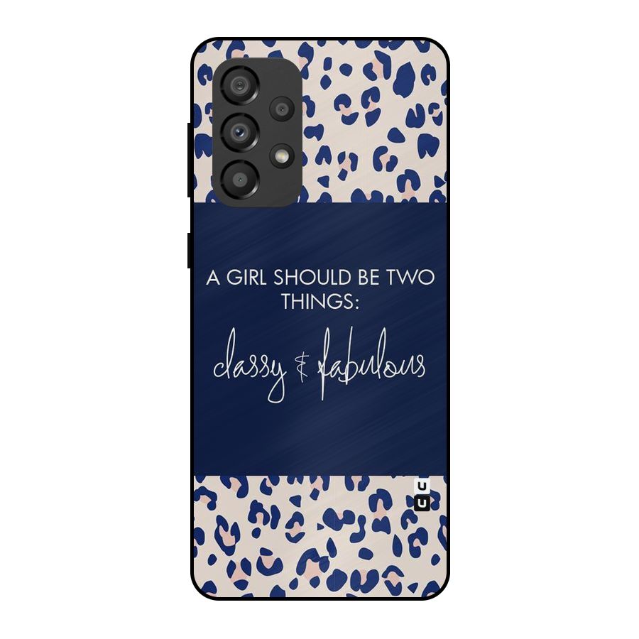 Classy and Fabulous Metal Back Case for Galaxy A33 5G