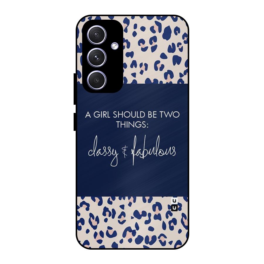 Classy and Fabulous Metal Back Case for Galaxy A54