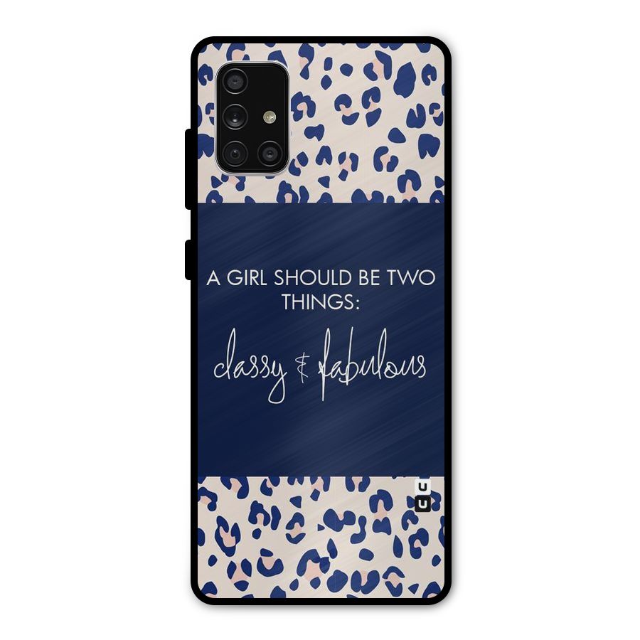 Classy and Fabulous Metal Back Case for Galaxy A71